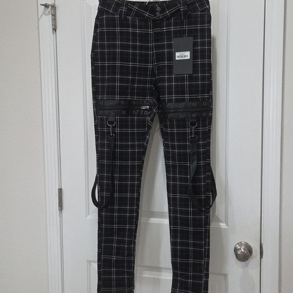 Killstar Dead Resistance Plaid Trousers, Ask Tartan NWT, Large - Picture 4 of 12